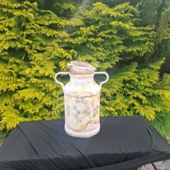 Old painted milk churn postage possible
