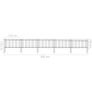 Garden Fence with Hoop Top Steel 8.5x1 m Black Image 5