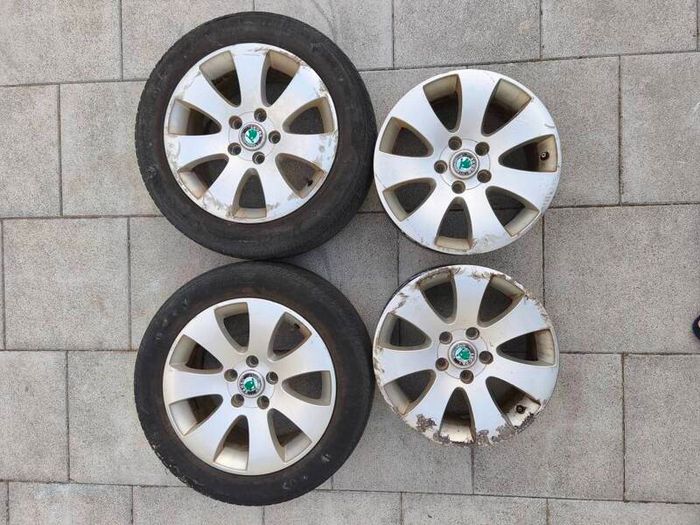 4 Alloys wheels Skoda 205/55/R16