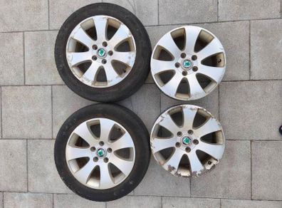 4 Alloys wheels Skoda 205/55/R16