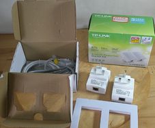 TP Link AV600 Powerline Starter Kit TL PA4010 Kit 600Mbps Ethernet HomePlug Pair UK Ireland Plug