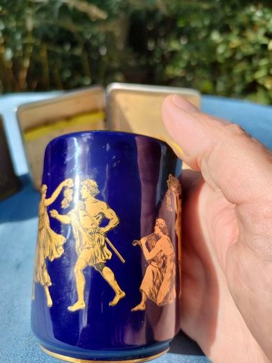 Vintage Colibri table lighter and Two cases