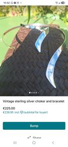 Vintage Silver Choker and Cuff