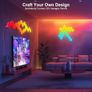 Hexagon LED Lights 8 Pack Hex Wall Light RGB Gaming Panels Hexagonal Smart Lighting Panel Sync to Music for Room Bar Gaming Setup Bedroom Image 2