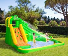 5 in 1 Kids Bouncy Castle Large Crocodile Style Inflatable House