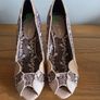 Ruby Shoo Patterned Peep Toe Heels - UK 7 EU 40 - Excellent Condition Image 7