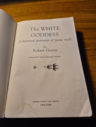 The White Goddess. Robert Graves