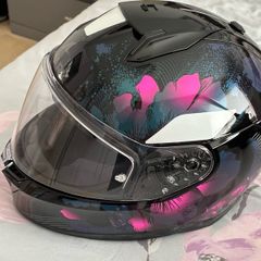 Shark ladies helmet 3 Mayfer Black Violet Glitter