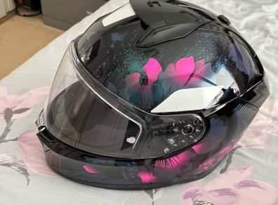 Shark ladies helmet 3 Mayfer Black Violet Glitter