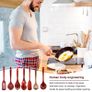 Brand New Cooking Utensils Set, 7 Pieces, Teak Wooden Spoon and Spatula for Cooking, Image 4