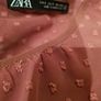 Zara dusky pink dobby blouse uk10 Image 8