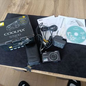 Nikon COOLPIX S5100 Digital Camera Black 5x Optical Zoom 12.2MP