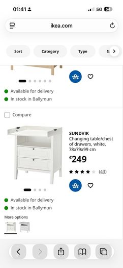 changing table
