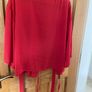 Red crossover blouse size large Image 3