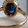 Vintage 18 ct gold Diamond Sapphire ring size R1/2 Image 2