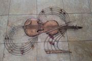 Metal musical wall art