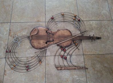 Metal musical wall art