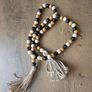Wooden beaded garland - brown Image 2