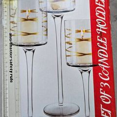 Glass Candle Holders