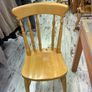 Glass Top Pine Table and 4 Chairs Image 3