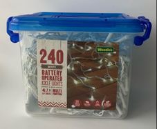 BRAND NEW 240 Icicle Christmas Lights - Battery Operated