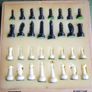Vintage Chess Folding Travel Set Magnetic Chess Set In Folding Chess Board Image 3