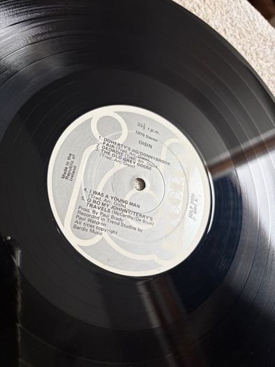 Oisin vinyl lp  Irish pressing