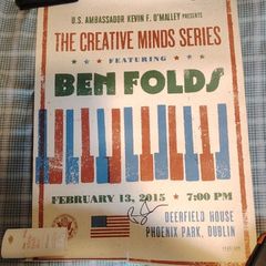 Ben Folds Autographed Creative Minds Poster