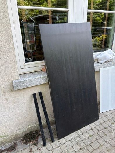 Desk top Ikea Linnmon with 2 legs