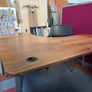 office desks Dark wood 2 with Pedastels Image 3