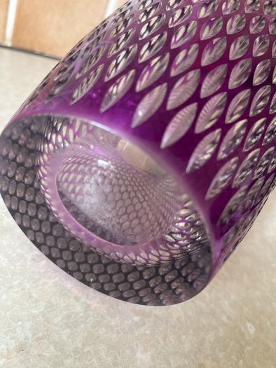 Large Purple Galway Amethyst Crystal Vase
