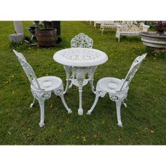 Cast Iron Garden Set x3 Ornate Style N