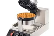 Commerical Round Waffle Maker 1300W Rotatable Non-Stick Waffle Iron 220V