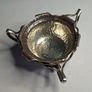 Sterling Silver three handled Irish design hammered finish bowl 1902 Image 2