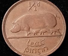 Ireland - 1942 - Half Penny - Sow - KM.12 - [92]