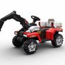 Kids Electric Ride-On Excavator 6V Construction Digger with Lights & Music Image 4