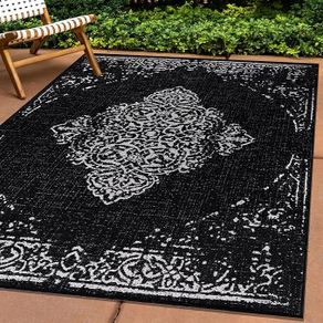 X Large Rug  Indoor & Outdoor Rug Vintage Design Flat Weave Kitchen Rug