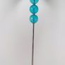 Crackle glass balls Teal colored Floor Lamp Image 2