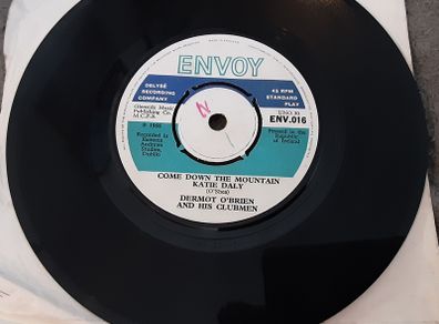 irish pressed single,  Dermot O'Brien AND HIS CLUBMEN