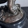 Paul Schmidt-Felling (1835-1920) Boy With Hare - Bronze, Marble, Signed Image 7