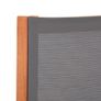 Garden Chair with Footrest Grey Solid Eucalyptus Wood and Textilene Image 7