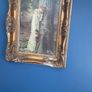 2 antique gold framed pictures bought at auction size 18inch wide x 22inch long Image 2