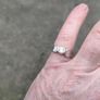 Sterling Silver Rub over CZ Solitaire ring Image 7
