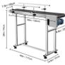 PVC Belt Electric Conveyor Machine Adjustable Conveyor Table Conveyor Belt Stainless Steel Anti-Static Code Machine with Double Guardrail Image 2