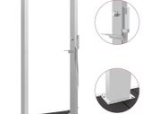 Outdoor Shower with Tray WPC Stainless Steel
