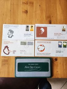 Irish Times First Day Covers X 4  In Beautiful  Presentation Folder. In Very Good Condition.