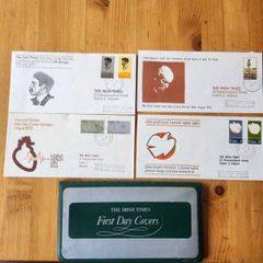 Irish Times First Day Covers X 4  In Beautiful  Presentation Folder. In Very Good Condition.