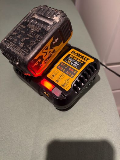 new charger and battery  5 amp