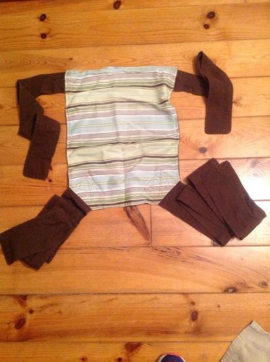 Green & Chocolate Brown Baby Carrier