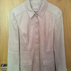 NEXT Long Jacket & Skirt Suit 16 New   -  Soft Suedette Separates